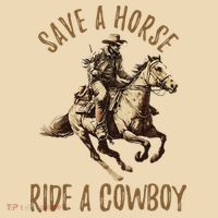 Save A Horse Ride A Cow Horseback Riding Tote Bag thumb 4