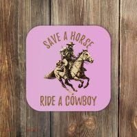 Save A Horse Ride A Cow Horseback Riding Coaster thumb 0