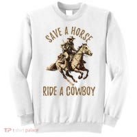 Save A Horse Ride A Cow Horseback Riding Sweatshirt thumb 0