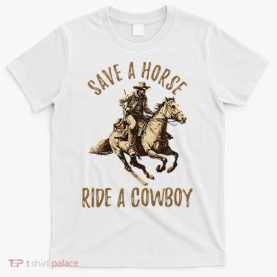 Save A Horse Ride A Cow Horseback Riding T-Shirt