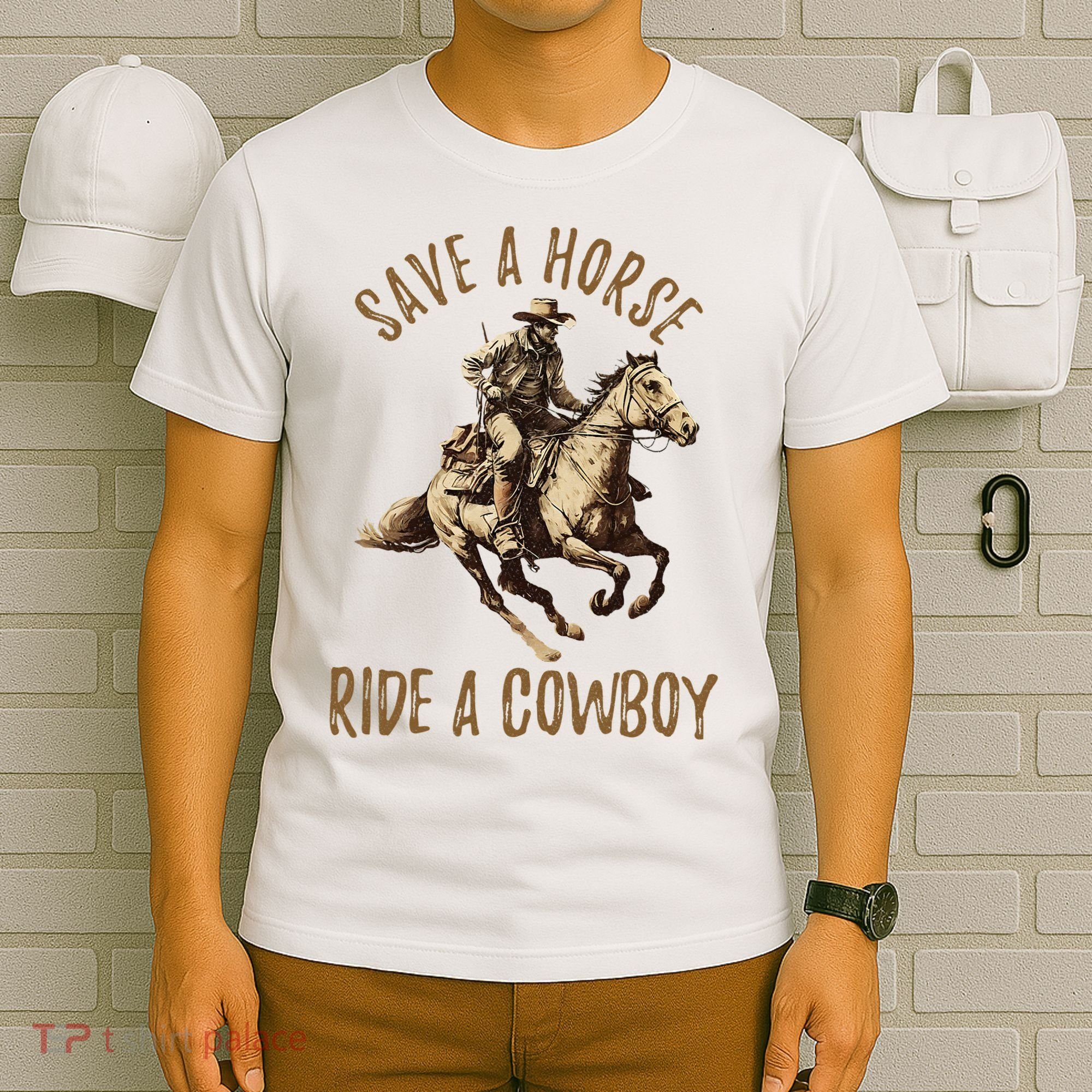 Save A Horse Ride A Cow Horseback Riding T-Shirt