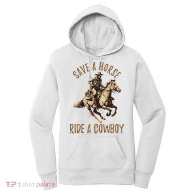 Save A Horse Ride A Cow Horseback Riding Women's Hoodie