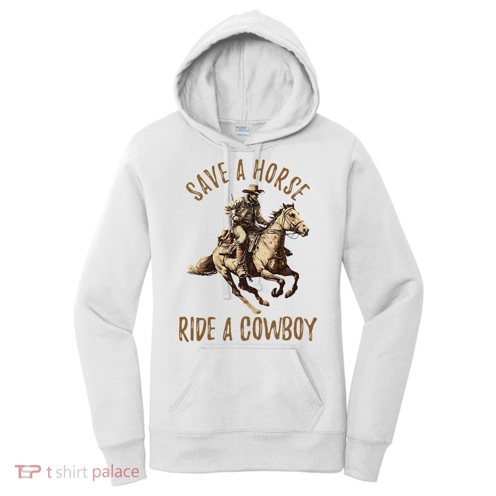 Save A Horse Ride A Cow Horseback Riding Women's Hoodie