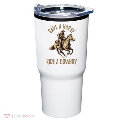 Save A Horse Ride A Cow Horseback Riding Tumbler