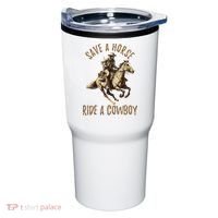 Save A Horse Ride A Cow Horseback Riding Tumbler thumb 0
