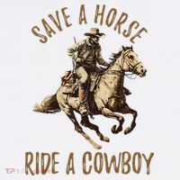 Save A Horse Ride A Cow Horseback Riding Tank Top thumb 6