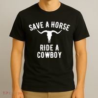 Save a Horse Ride a Cow funny horse racing T-Shirt thumb 3