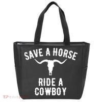 Save a Horse Ride a Cow funny horse racing Tote Bag thumb 0