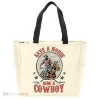 Save A Horse Ride A Cowboy Tote Bag thumb 0