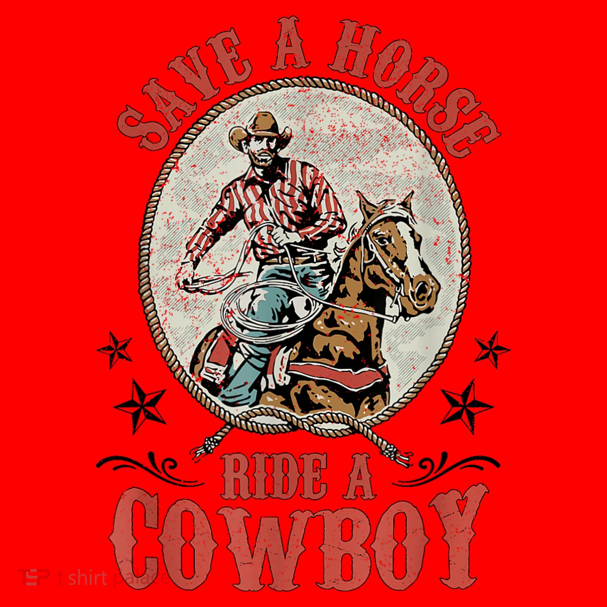 Save A Horse Ride A Cowboy Santa Hat