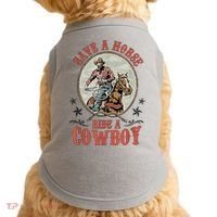 Save A Horse Ride A Cowboy Doggie Tank thumb 0