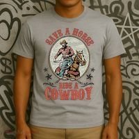 Save A Horse Ride A Cowboy T-Shirt thumb 3