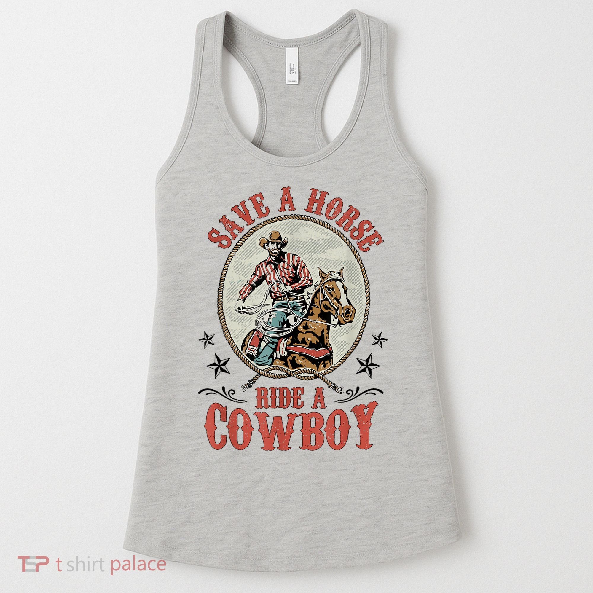 Save A Horse Ride A Cowboy Women's Tank Top