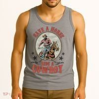 Save A Horse Ride A Cowboy Tank Top thumb 3