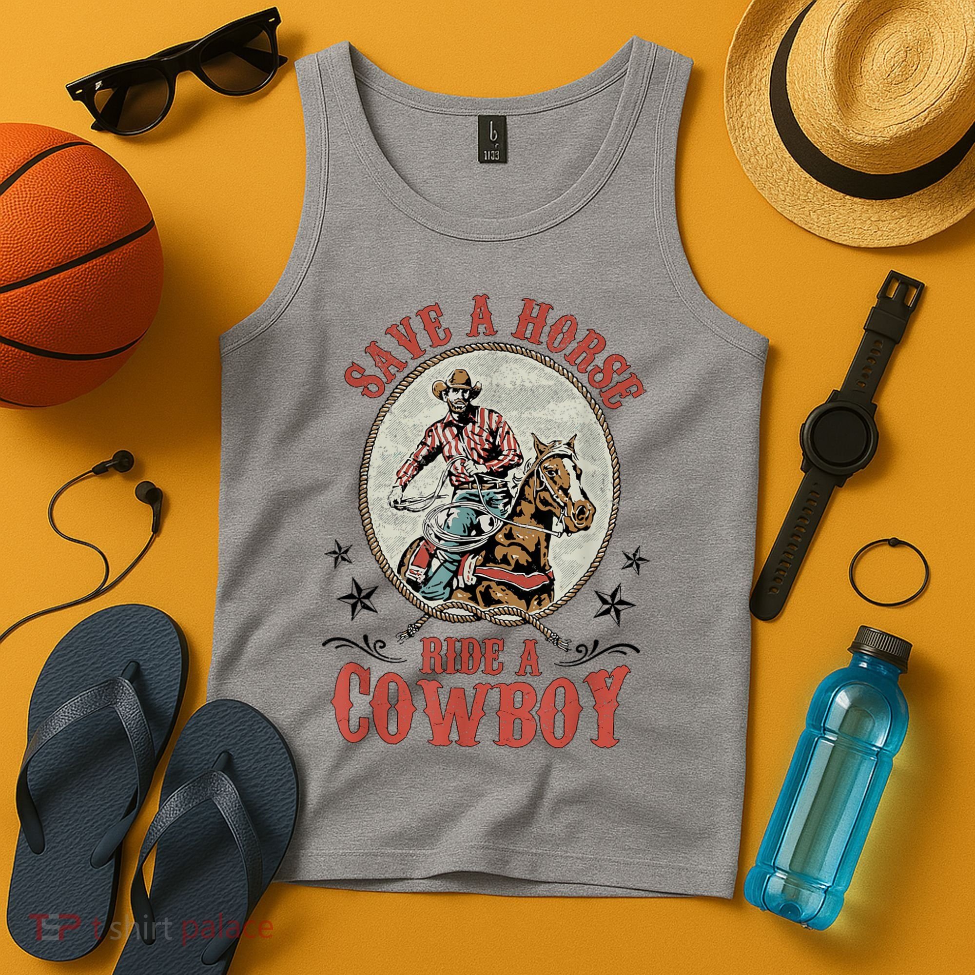Save A Horse Ride A Cowboy Tank Top