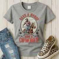 Save A Horse Ride A Cowboy Women's T-Shirt thumb 3