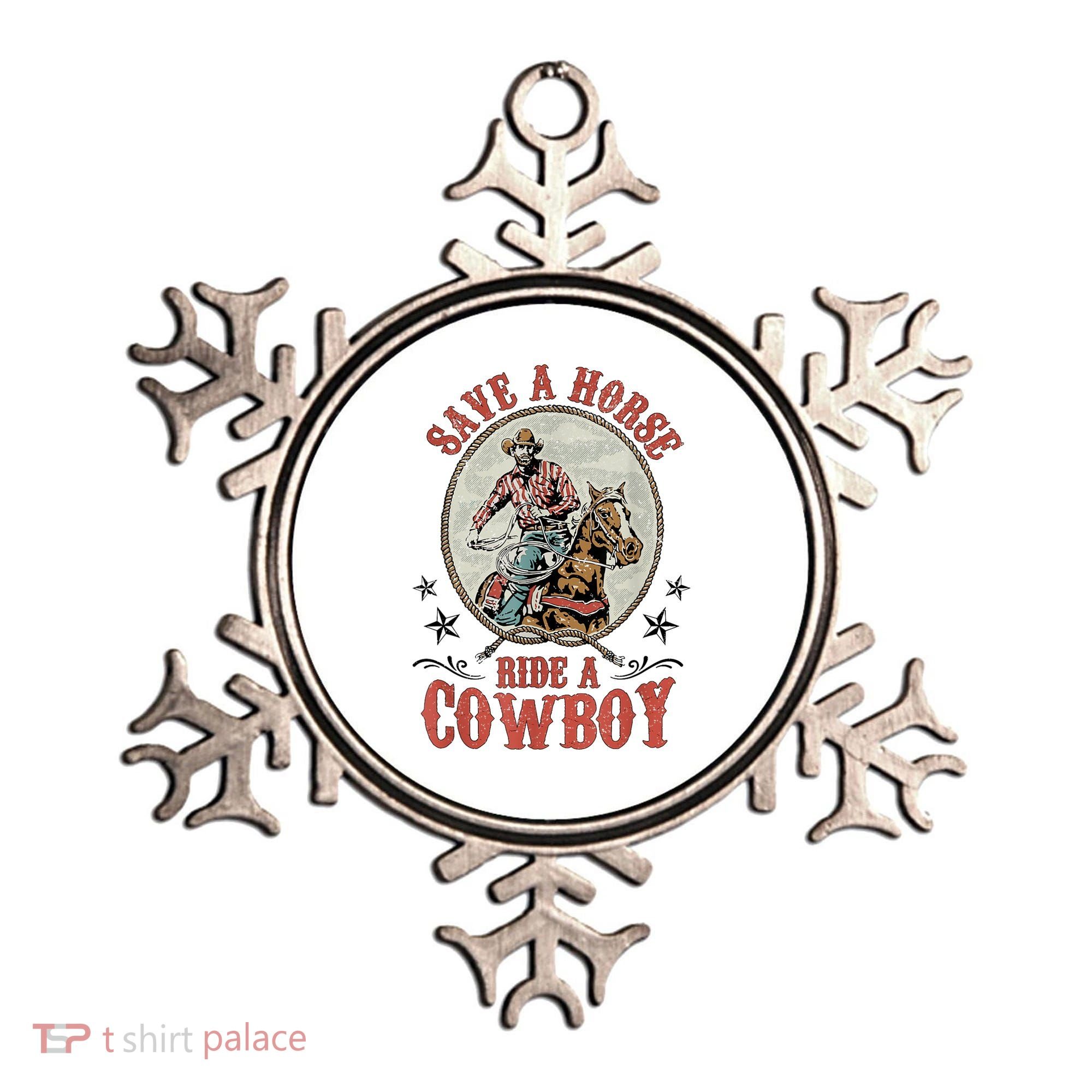 Save A Horse Ride A Cowboy Ornament