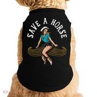 Save A Horse Ride A Mustache Free Moustache Rides Doggie Tank thumb 0