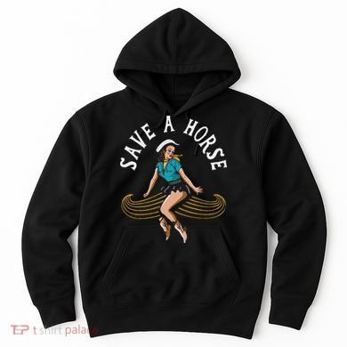 Save A Horse Ride A Mustache Free Moustache Rides Hoodie