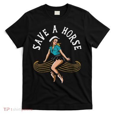 Save A Horse Ride A Mustache Free Moustache Rides T-Shirt