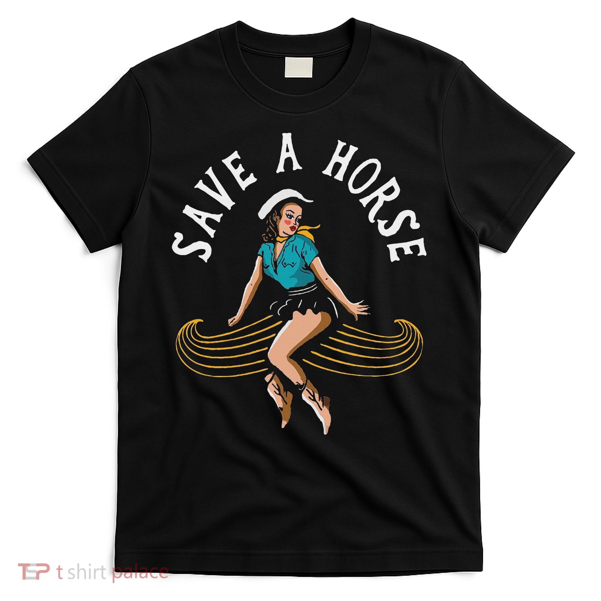 Save A Horse Ride A Mustache Free Moustache Rides T-Shirt