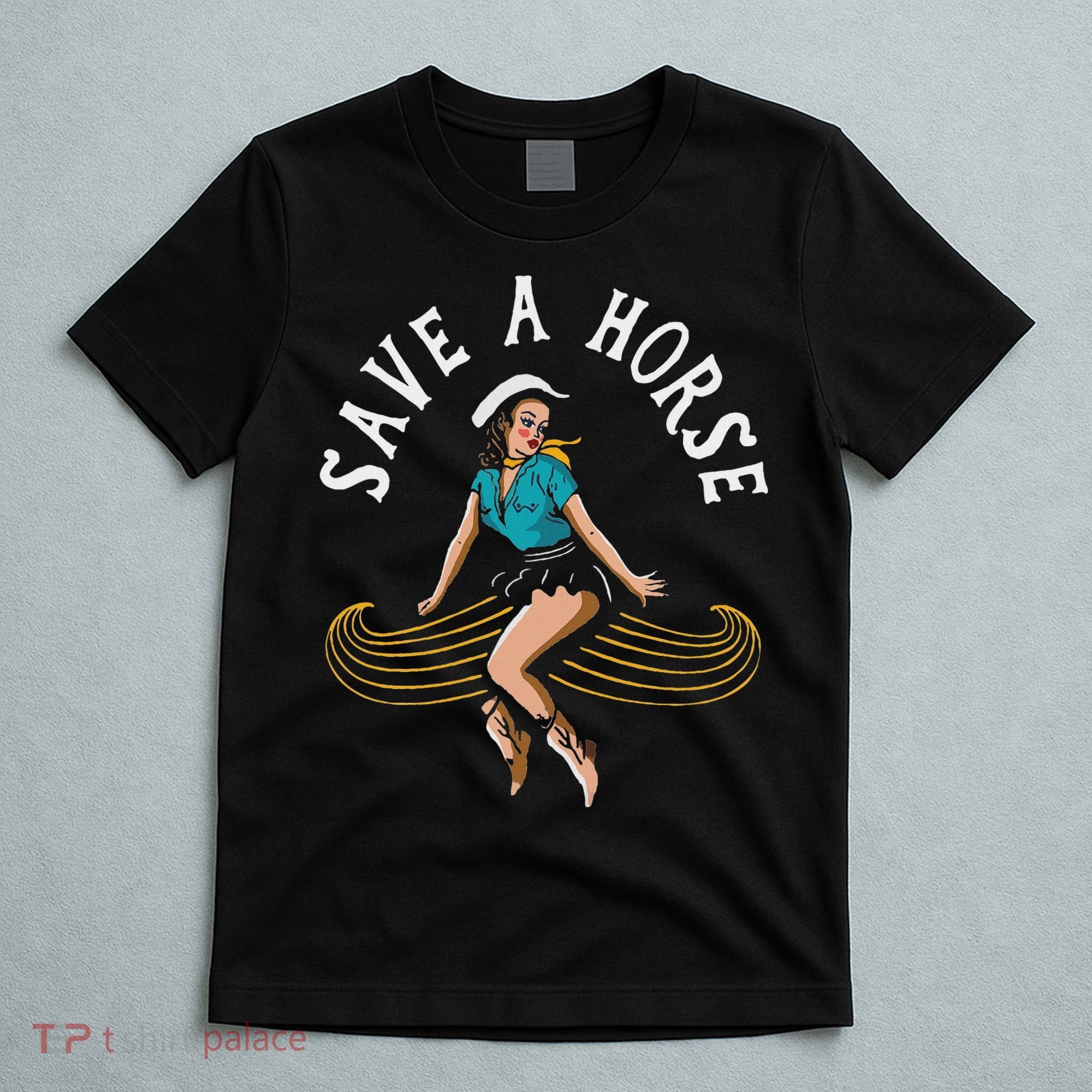 Save A Horse Ride A Mustache Free Moustache Rides T-Shirt