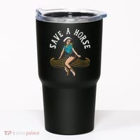 Save A Horse Ride A Mustache Free Moustache Rides Tumbler thumb 0