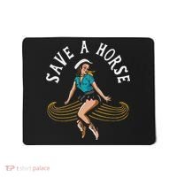 Save A Horse Ride A Mustache Free Moustache Rides Mousepad thumb 0