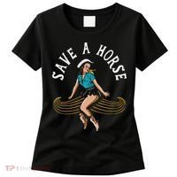 Save A Horse Ride A Mustache Free Moustache Rides Women's T-Shirt thumb 0