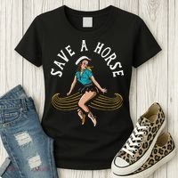 Save A Horse Ride A Mustache Free Moustache Rides Women's T-Shirt thumb 3