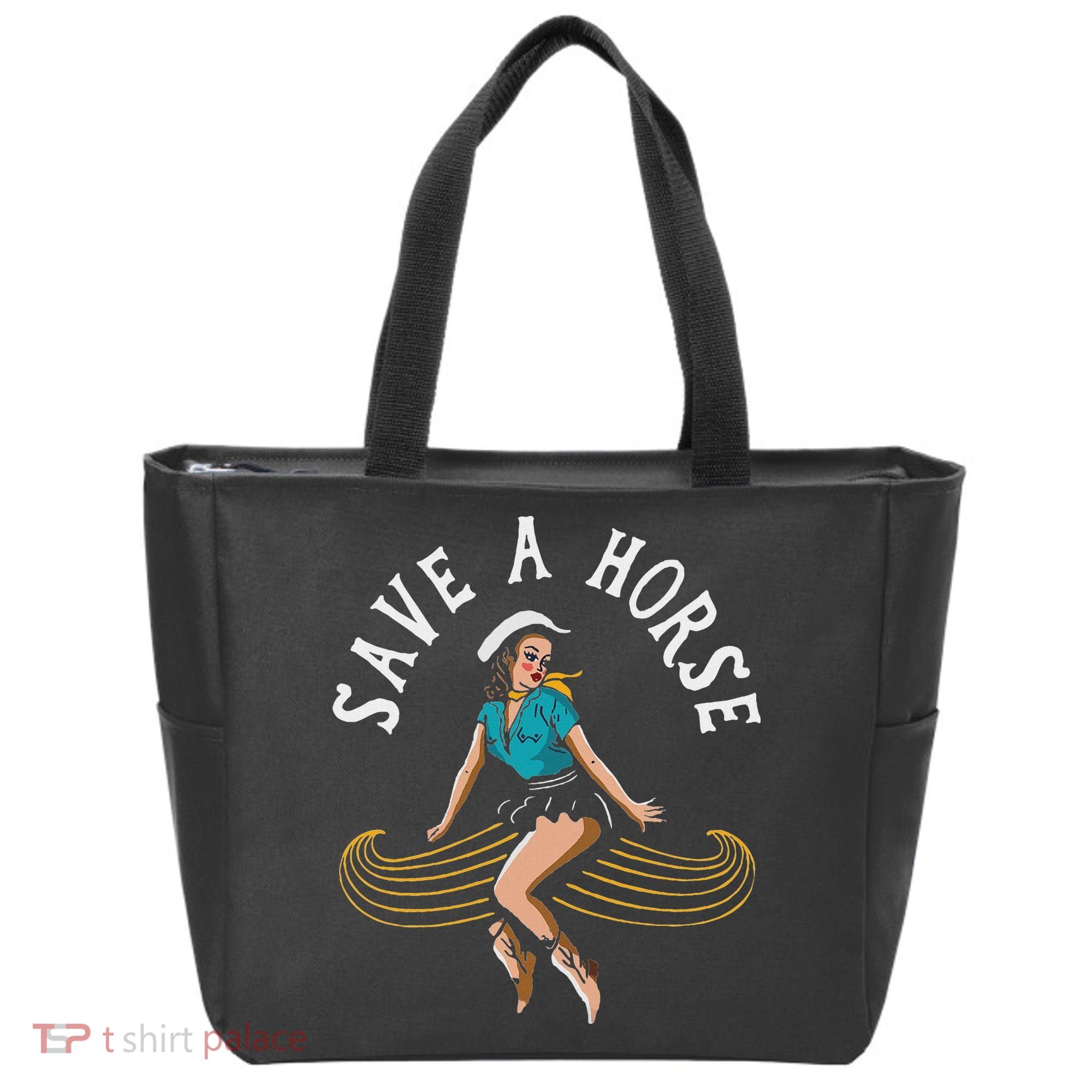 Save A Horse Ride A Mustache Free Moustache Rides Tote Bag
