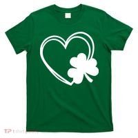 Shamrock And Hand Drawn Heart St Patty's Day St Patricks Day T-Shirt thumb 0