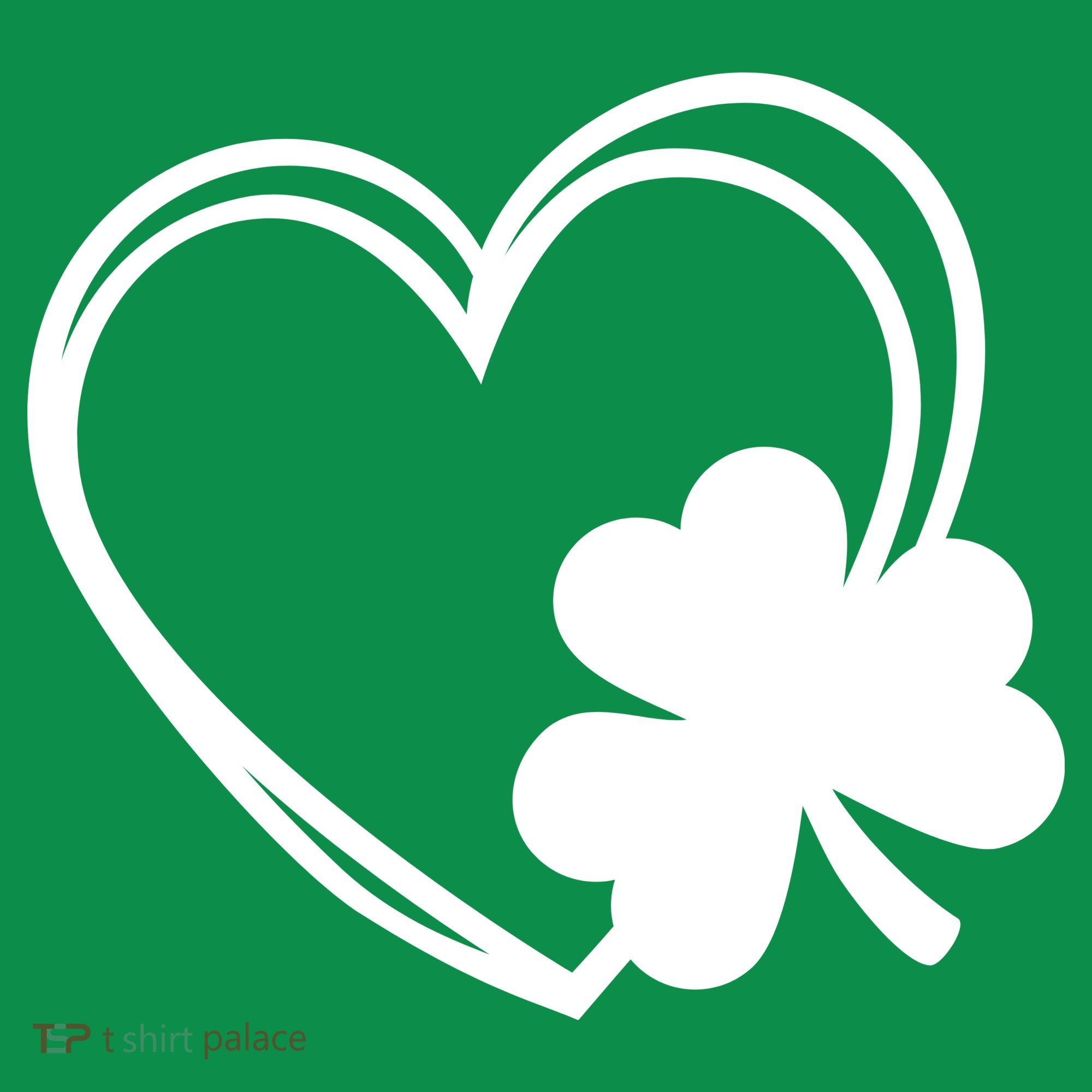 Shamrock And Hand Drawn Heart St Patty's Day St Patricks Day Ornament
