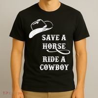 Save A Horse, Ride A Cowboy! T-Shirt thumb 3