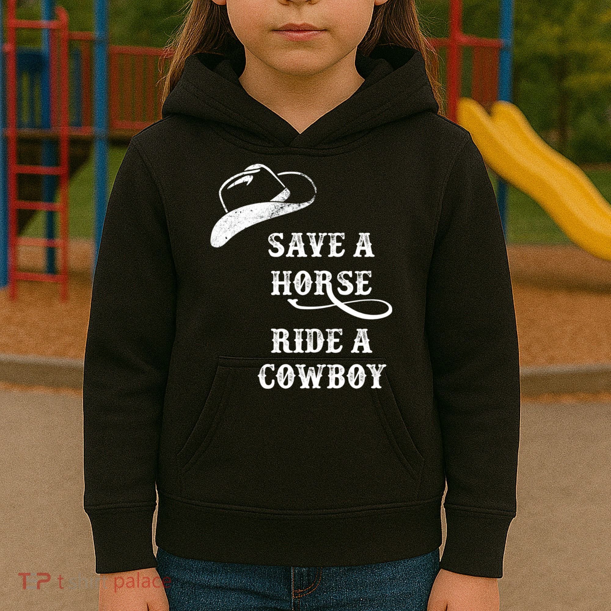 Save A Horse, Ride A Cowboy! Kids Hoodie
