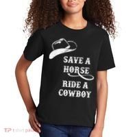 Save A Horse, Ride A Cowboy! Kids T-Shirt thumb 2