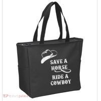 Save A Horse, Ride A Cowboy! Tote Bag thumb 2