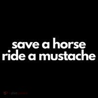 Save A Horse Ride A Mustache Tank Top thumb 6
