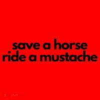 Save A Horse Ride A Mustache Santa Hat thumb 1
