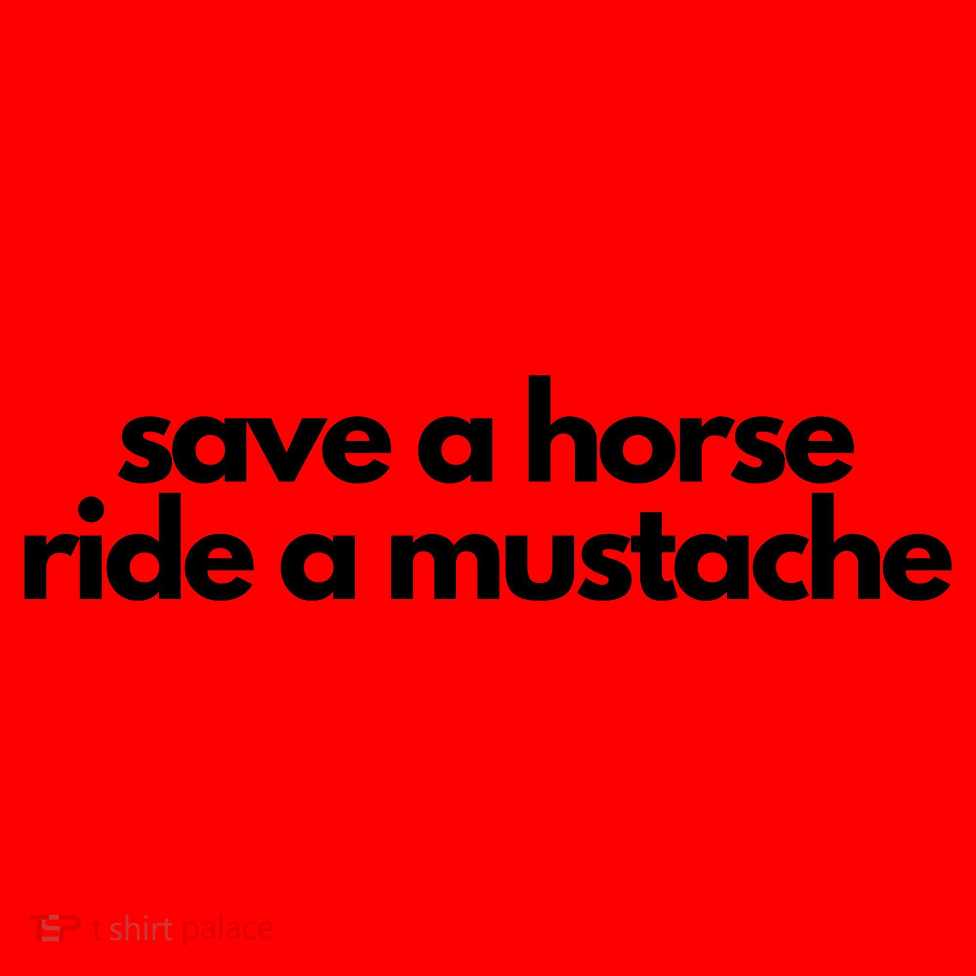 Save A Horse Ride A Mustache Santa Hat