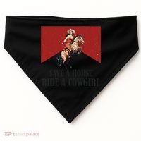 Save A Horse Ride A Cowgirl USA-Made Doggie Bandana thumb 0