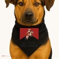 Save A Horse Ride A Cowgirl USA-Made Doggie Bandana thumb 1