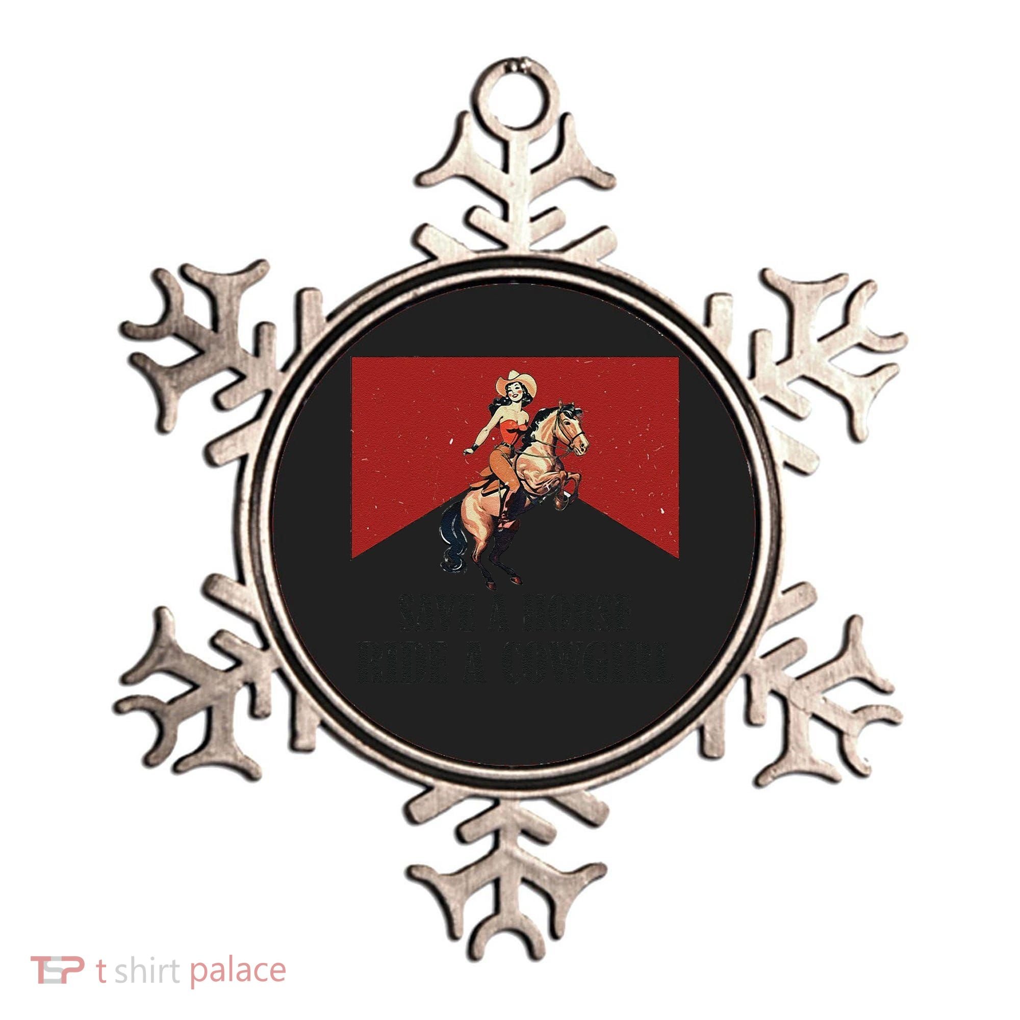 Save A Horse Ride A Cowgirl Ornament