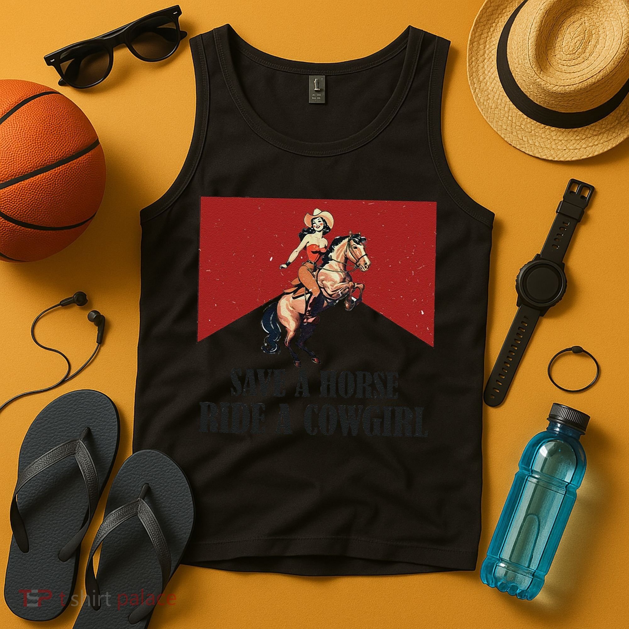 Save A Horse Ride A Cowgirl Tank Top