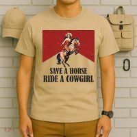 Save A Horse Ride A Cowgirl T-Shirt thumb 6