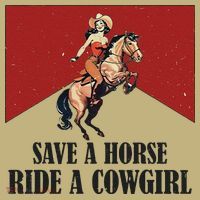 Save A Horse Ride A Cowgirl Mousepad thumb 1