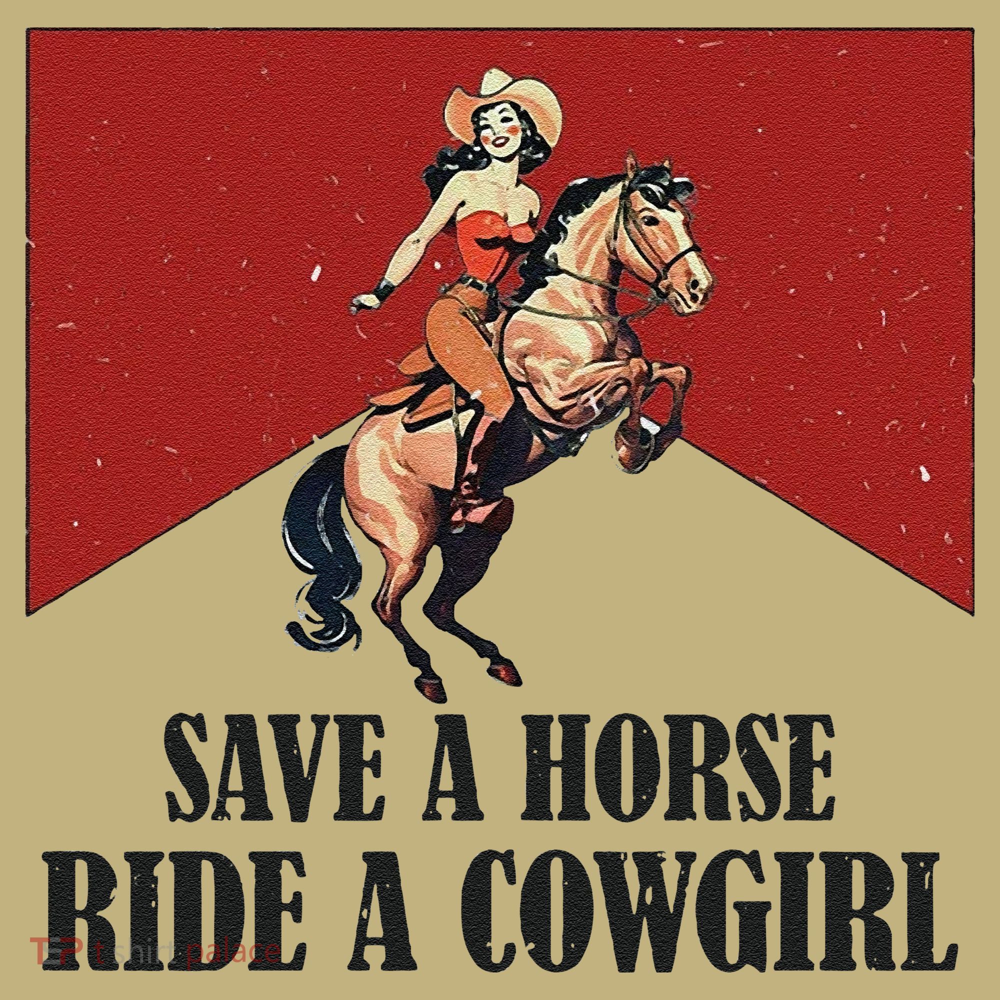 Save A Horse Ride A Cowgirl Mousepad