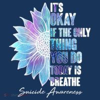 Suicide Awareness Its Okay If The Only Thing You Do Today Is Breathe Women's Hoodie thumb 2