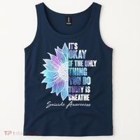 Suicide Awareness Its Okay If The Only Thing You Do Today Is Breathe Tank Top thumb 2
