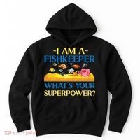 Saltwater Aquarium I Am A Fishkeeper What's Your Superpower? Gift Hoodie thumb 0